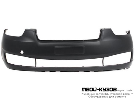 БАМПЕР ПЕРЕДНИЙ С ОТВЕРСТИЯМИ ПОД ПРОТИВОТУМАННЫЕ ФАРЫ (ИТАЛИЯ) для Hyundai VERNA (2006-)