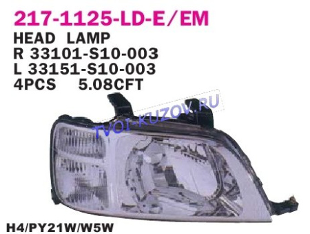 ФАРА левая под корректор  - для HONDA CRV