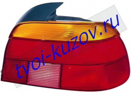 E39 ФОНАРЬ задний внешний правый красный-ЖЕЛТ