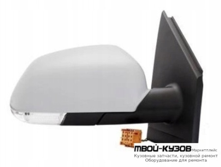 ЗЕРКАЛО ПРАВАЯ СТОРОНА ЭЛЕКТР С ПОДОГРЕВОМ С УКАЗАТЕЛЬ ПОВОРОТА (CONVEX) ГРУНТ (ТАЙВАНЬ) для Volkswagen POLO (08.2001 - 2009)