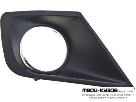 РЕШЕТКА БАМПЕРА ПЕРЕДНИЙ ПРАВАЯ СТОРОНА С ОТВЕРСТИЯМИ ПОД ПРОТИВОТУМАННЫЕ ФАРЫ (DEPO) для Peugeot 207 (2005-)