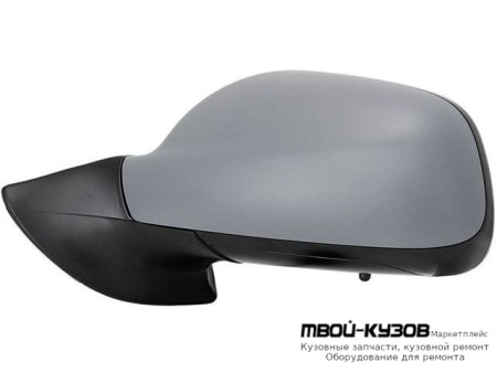 ЗЕРКАЛО ЛЕВАЯ СТОРОНА ЭЛЕКТР С ПОДОГРЕВОМ , АВТОСКЛАДЫВ (CONVEX) ГРУНТ (ТАЙВАНЬ) для Peugeot 407 (2004-)