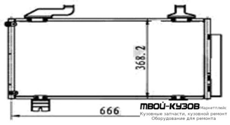 ACCORD КОНДЕНСАТОР КОНДИЦИОНЕРА для Honda ACCORD (2008-2012) ЕВРОПА