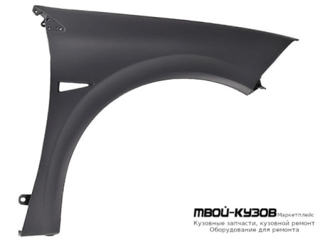 КРЫЛО ПЕРЕДНИЙ ПРАВАЯ СТОРОНА ПЛАСТИК ЧЁРНЫЙ (ТАЙВАНЬ) для Renault MEGANE (2003-2007)