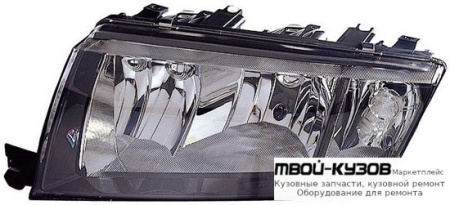 ФАРА ЛЕВАЯ СТОРОНА ПОД КОРРЕКТОР ВНУТРИ (DEPO) ЧЁРНЫЙ для Skoda FABIA (01.2000 - 2006)