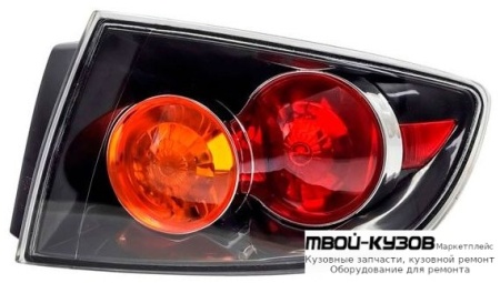 ФОНАРЬ ЗАДНИЙ ВНЕШНИЙ ПРАВАЯ СТОРОНА (СЕДАН) (DEPO) ПРОЗРАЧНЫЙН для Mazda 3 (2004-)