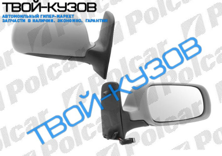 ALHAMBRA/SHARAN 00- ЗЕРКАЛО R ЭЛ+ОБОГРЕВ, ПОД ПОКРАСКУ, ВЫПУКЛОЕ,ХРОМ