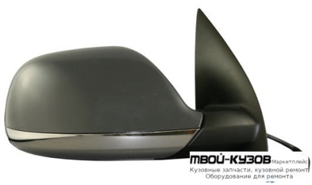 ЗЕРКАЛО ПРАВАЯ СТОРОНА ЭЛЕКТР С ПОДОГРЕВОМ (CONVEX) ГРУНТ (ТАЙВАНЬ) для Volkswagen AMAROK (2010-)