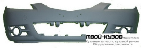БАМПЕР ПЕРЕДНИЙ (СЕДАН) (SPORT) ГРУНТ (ТАЙВАНЬ) для Mazda 3 (2004-)