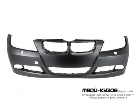БАМПЕР ПЕРЕДНИЙ С ОТВЕРСТИЯМИ ПОД ОМЫВАТЕЛЬ ФАР БЕЗ ОТВ ПОД ДАТЧИКИ (ТАЙВАНЬ) для BMW E90 СЕДАН / E91 УНИВЕРСАЛ (3 SERIES) (2004-)