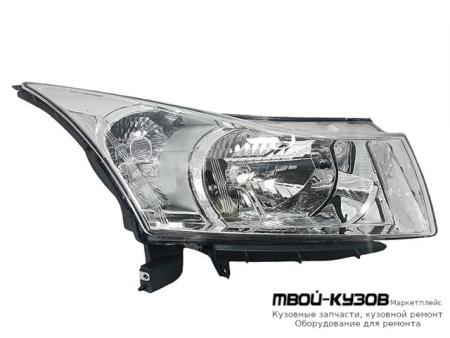 ФАРА ПРАВАЯ СТОРОНА С КОРРЕКТОР ВНУТРИ ПОЛНОСТЬЮ ХРОМ (КИТАЙ) для Chevrolet CRUZE (2009-)
