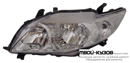 ФАРА ЛЕВАЯ СТОРОНА (СЕДАН) (ориг.) для Toyota COROLLA E150 (2006-) СЕДАН