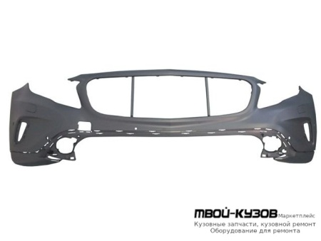 БАМПЕР ПЕРЕДНИЙ С ОТВЕРСТИЯМИ ПОД ОМЫВАТЕЛЬ ФАР , ПОД ДАТЧИКИ , ПОД МОЛДИНГ , ГРУНТ (ТАЙВАНЬ) для Mercedes X156 GLA (2014-)