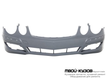 БАМПЕР ПЕРЕДНИЙ БЕЗ ОТВ П/ОМЫВАТЕЛЬ ФАР , БЕЗ ОТВ ПОД ДАТЧИКИ (ТАЙВАНЬ) для Mercedes W211 (07.2002-)