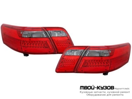 ФОНАРЬ ЗАДНИЙ ВНЕШНИЙ+ВНУТР ЛЕВАЯ + ПРАВАЯ (КОМПЛЕКТ) ТЮНИНГ С ДИОД (EAGLE EYES) КРАСНЫЙ-ТОНИР для Toyota CAMRY V40 (01.2006-)