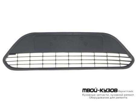 РЕШЕТКА БАМПЕРА ПЕРЕДНИЙ БЕЗ ХРОМ МОЛДИНГ ЧЁРНЫЙ (КИТАЙ) для Ford FOCUS (2008-2010)
