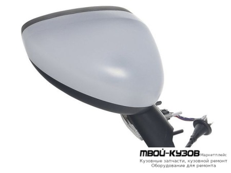 ЗЕРКАЛО ПРАВАЯ СТОРОНА ЭЛЕКТР С ПОДОГРЕВОМ АВТОСКЛАДЫВ УКАЗАТЕЛЬ ПОВОРОТА , ТЕМПЕР ДАТЧИК 10 КОНТ (CONVEX) ГРУНТ (ТАЙВАНЬ) для Citroen C4 (2010-) PICASSO (2010-), Citroen DS4 (2011-)