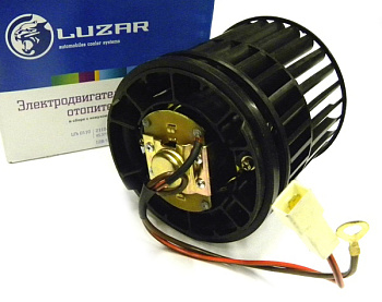 Электродвигатель отопителя ВАЗ-2110 с кожухом (до 2003г) (LUZAR) LFh 0110