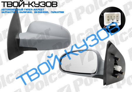 AVEO 03-  ЗЕРКАЛО L ЭЛ. + ОБОГРЕВ