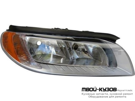 ФАРА ПРАВАЯ СТОРОНА С КОРРЕКТОР ВНУТРИ (DEPO) ХРОМ для Volvo S80 (2007-2012)