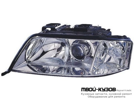ФАРА ЛЕВАЯ СТОРОНА ПОД КОРРЕКТОР (DEPO) для Audi A6 (09.1997 - 03.2004)