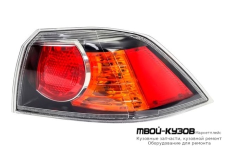 ФОНАРЬ ЗАДНИЙ ВНЕШНИЙ ПРАВАЯ СТОРОНА (СЕДАН) ВНУТРИ (DEPO) ЧЁРНЫЙ для Mitsubishi LANCER (03.2007-)