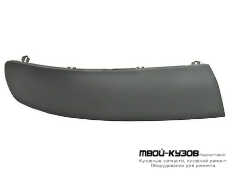 МОЛДИНГ БАМПЕРА ПЕРЕДНИЙ ПРАВАЯ СТОРОНА СЕРЫЙ (ТАЙВАНЬ) для Volkswagen TRANSPORTER T5 (2003-2009)