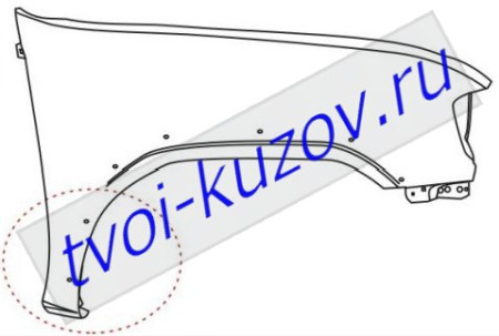 PATFINDER КРЫЛО ПЕРЕДНЕЕ правое с ОТВ под РАСШИРИТ