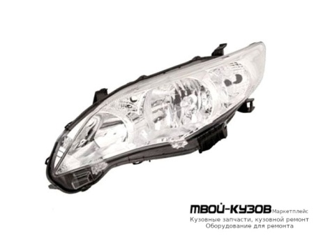 ФАРА ЛЕВАЯ СТОРОНА (КСЕНОН) ПОД КОРРЕКТОР (DEPO) для Toyota COROLLA E150 (2006-) СЕДАН