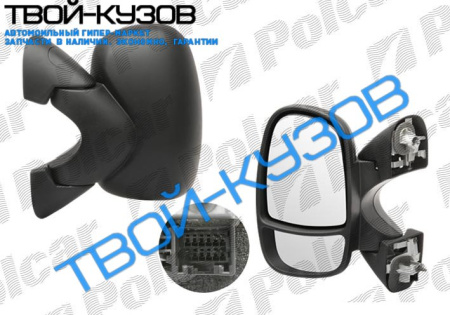 PRIMASTAR 02-/VIVARO/TRAFIC 01-06 ЗЕРКАЛО L ЭЛ+ОБОГРЕВ, ЧЕРНОЕ