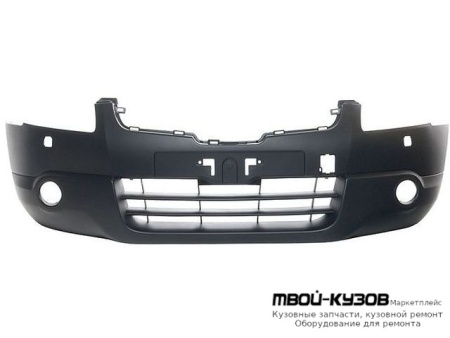 БАМПЕР ПЕРЕДНИЙ БЕЗ ОТВ П/ОМЫВАТЕЛЬ ФАР (Тайвань) для Nissan QASHQAI (2007-)