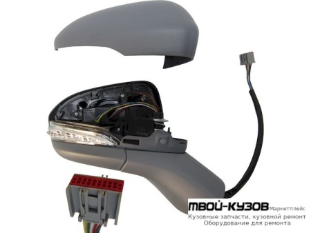 ЗЕРКАЛО ПРАВАЯ СТОРОНА ЭЛЕКТР С ПОДОГРЕВОМ , УКАЗАТЕЛЬ ПОВОРОТА , 6 КОНТ (ASPHERICAL) (ТАЙВАНЬ) для Ford MONDEO (2015-)