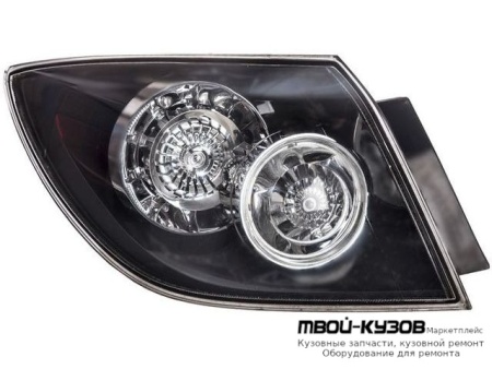 ФОНАРЬ ЗАДНИЙ ВНЕШНИЙ ЛЕВАЯ СТОРОНА (ХЭТЧБЭК) ПРОЗРАЧНЫЙ С ДИОД ГАБАРИТ , СТОП СИГНАЛ (DEPO) для Mazda 3 (2004-)