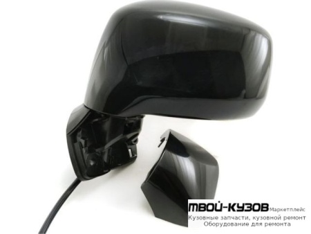 ЗЕРКАЛО ЛЕВАЯ СТОРОНА ЭЛЕКТР БЕЗ ПОДОГРЕВОМ (CONVEX) ГРУНТ (ТАЙВАНЬ) для Nissan TIIDA (2007-)