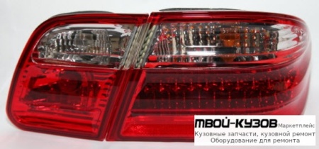 ФОНАРЬ ЗАДНИЙ ВНЕШНИЙ+ВНУТР ЛЕВАЯ + ПРАВАЯ (КОМПЛЕКТ) ТЮНИНГ (СЕДАН) ПРОЗРАЧНЫЙ С ДИОД ГАБАРИТ , СТОП СИГНАЛ (EAGLE EYES) для Mercedes W210 (08.1995 - 08.1999) (09.1999 - 06.2002)