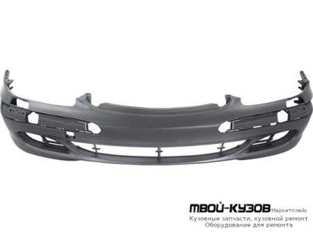 БАМПЕР ПЕРЕДНИЙ С ОТВЕРСТИЯМИ ПОД ОМЫВАТЕЛЬ ФАР (ориг.) ГРУНТ для Mercedes W220 (10.1998-)