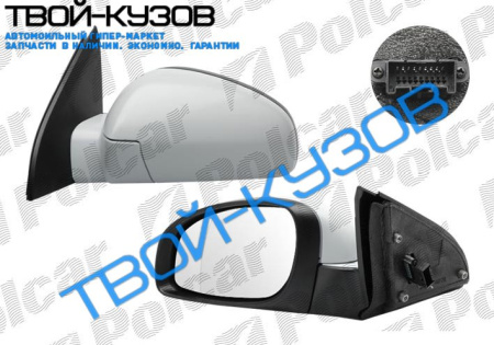 VECTRA С 2002- ЗЕРКАЛО ПРАВОЕ ЭЛЕКТРИКА С ОБОГРЕВОМ
