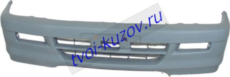 PAJERO SPORT (, USA) БАМПЕР передний без отверстий под противотуманки СЕР