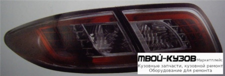 ФОНАРЬ ЗАДНИЙ ВНЕШНИЙ+ВНУТР ЛЕВАЯ + ПРАВАЯ (КОМПЛЕКТ) ТЮНИНГ (СЕДАН) ПРОЗРАЧНЫЙ С ДИОД (SONAR) ВНУТРИ КРАСНЫЙ ХРОМ ТОНИР для Mazda 6 (2002-2007)