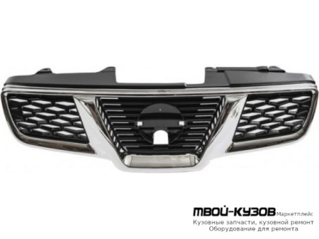 РЕШЕТКА РАДИАТОРА С ХРОМ МОЛДИНГ СЕРЫЙЕБРИСТ (ТАЙВАНЬ) для Nissan QASHQAI (2007-)