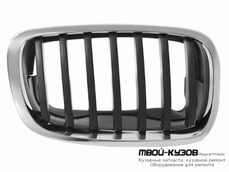 РЕШЕТКА РАДИАТОРА ПРАВАЯ СТОРОНА ХРОМ ЧЁРНЫЙ (ТАЙВАНЬ) для BMW E71 X6 (2008-)