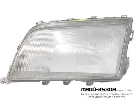 СТЕКЛО ФАРЫ ЛЕВАЯ СТОРОНА С РАМК (DEPO) для Mercedes W202 (06.1993 - 06.2000)