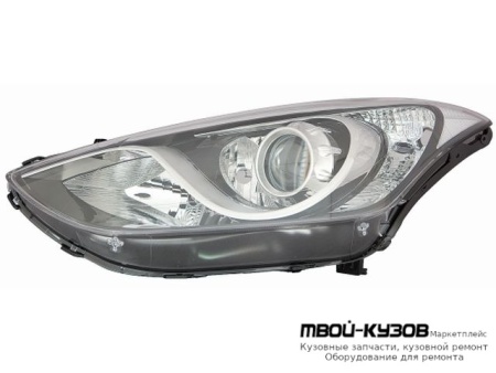 ФАРА ЛЕВАЯ СТОРОНА ЛИНЗОВАННАЯ , С КОРРЕКТОР (DEPO) для Hyundai I30 (2012-)