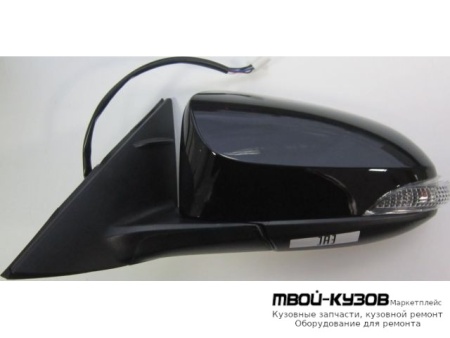 ЗЕРКАЛО ЛЕВАЯ СТОРОНА ЭЛЕКТР С ПОДОГРЕВОМ , С АВТОСКЛАДЫВ , УКАЗАТЕЛЬ ПОВОРОТА С КРЫШК КРАШЕН В ЧЁРНЫЙ (КИТАЙ) для Toyota CAMRY V50 (2011-)