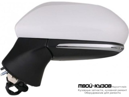 ЗЕРКАЛО ЛЕВАЯ СТОРОНА ЭЛЕКТР С ПОДОГРЕВОМ , УКАЗАТЕЛЬ ПОВОРОТА , АВТОСКЛАДЫВ , СИГНАЛ СЛЕПЫХ ЗОН (ASPHERICAL) (ТАЙВАНЬ) для Toyota CAMRY V70 (2017-)