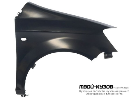 КРЫЛО ПЕРЕДНИЙ ПРАВАЯ СТОРОНА С ОТВ ПОД ПОВТОРИТЕЛЬ (ТАЙВАНЬ) для Hyundai GETZ (2003-2005)