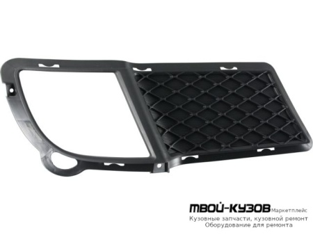 РЕШЕТКА БАМПЕРА ПЕРЕДНИЙ ПРАВАЯ СТОРОНА С ОТВЕРСТИЯМИ ПОД ПРОТИВОТУМАННЫЕ ФАРЫ (ТАЙВАНЬ) для KIA CERATO (2009-2012)
