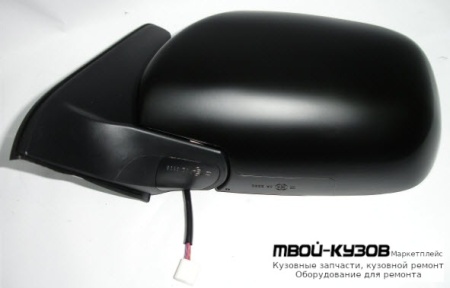 ЗЕРКАЛО ЛЕВАЯ СТОРОНА ЭЛЕКТР БЕЗ ПОДОГРЕВОМ (CONVEX) ЧЁРНЫЙ (ТАЙВАНЬ) для Toyota LANDCRUISER PRADO 120 (09.2002-)