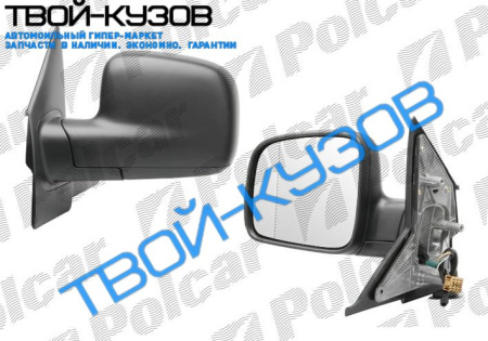 T5 04- ЗЕРКАЛО L ЭЛЕКТРИЧЕСКОЕ + ОБОГРЕВ ЧЕРНОЕ