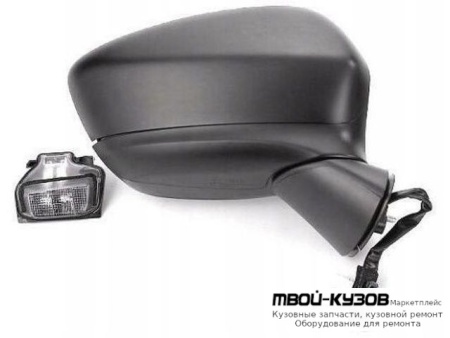 ЗЕРКАЛО ПРАВАЯ СТОРОНА ЭЛЕКТР С ПОДОГРЕВОМ , АВТОСКЛАДЫВ , УКАЗАТЕЛЬ ПОВОРОТА (ASPHERICAL) ГРУНТ (ТАЙВАНЬ) для Mazda CX5 (2012-2017)